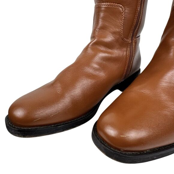 Franco Sarto Marsala Womens Riding Boots Brown 8.5 Faux Leather Old Money Preppy - Picture 9 of 15